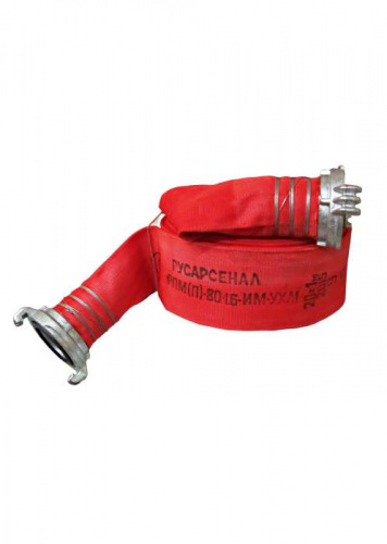 Рукав пожарный напорный РПМ(В)-80-1,6-И-УХЛ1 "Премиум" с головками ГР-80ал, 4м