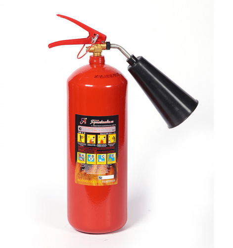 Огнетушитель углекислотный ОУ-3 - вид сбоку фото